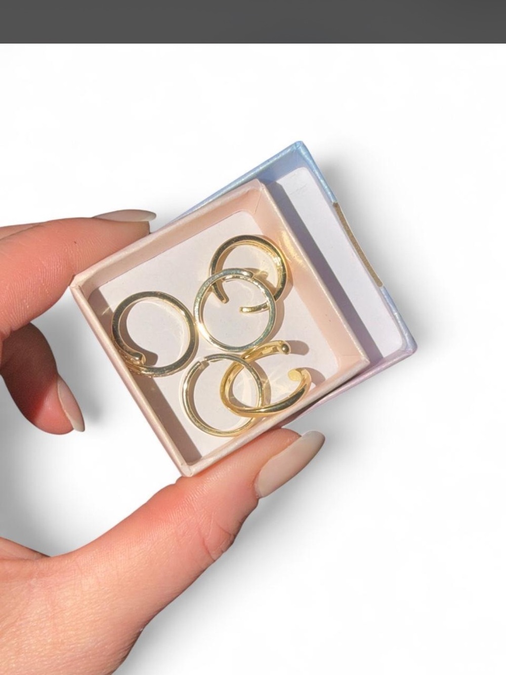 Gold Minimalist toe Ring Set